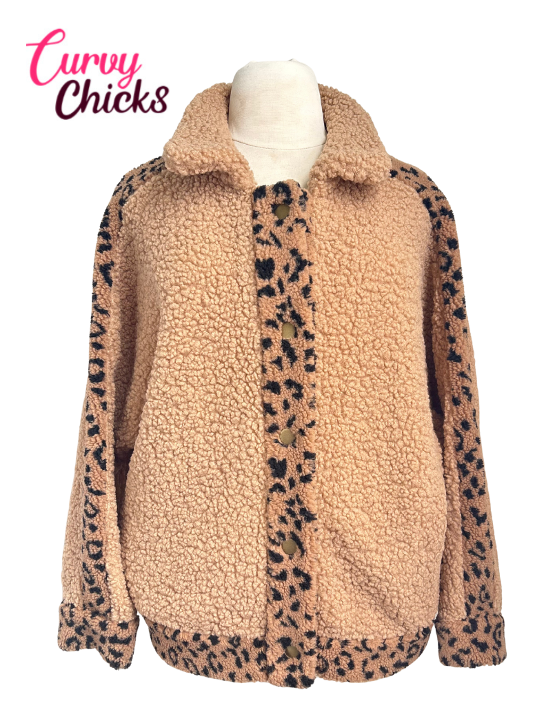 Impressions Animal Print Fuzzy Jacket – Size L