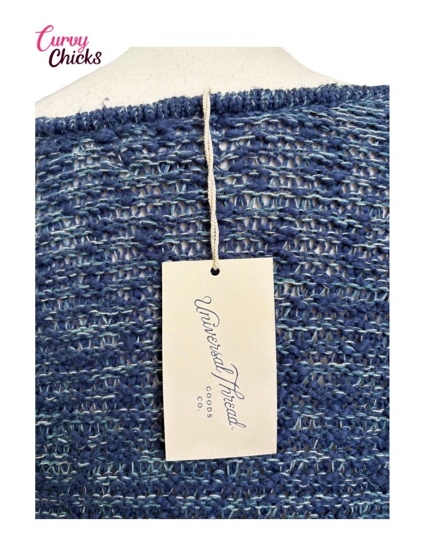 Universal Thread 1X Blue Knit Sweater (NWT)