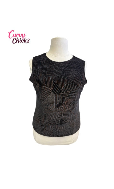 George Geometric Sleeveless Top – Size 18